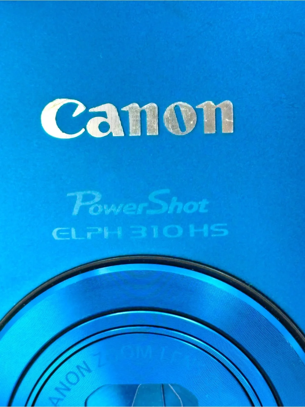 Canon PowerShot ELPH 310 HS Blue Compact w/ Charger